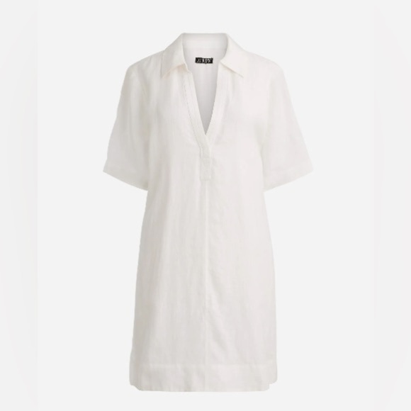 J crew Bungalow popover dress in linen - Picture 1 of 3
